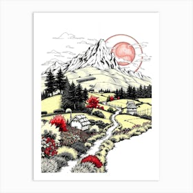 Mountain Landscape 6 Art Print