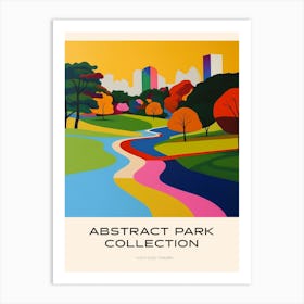 Abstract Park Collection Poster Yoyogi Park Taipei Taiwan 4 Art Print