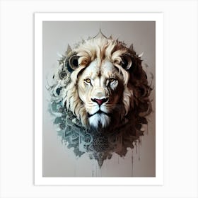 Lion Head 54 Art Print