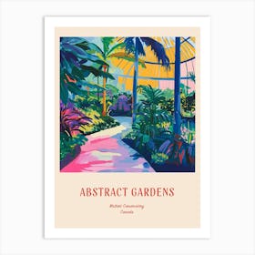 Colourful Gardens Muttart Conservatory Canada 2 Red Poster Art Print