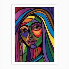 Colorful Woman 1 Art Print