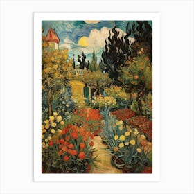 Garden Of Flowers art print 1 Art Print