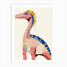 Nursery Dinosaur Art Dilophosaurus 2 Art Print