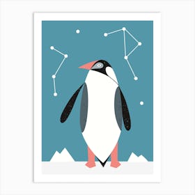 Penguin Scandinavian style - Artic animals Art Print