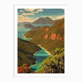 Whitsunday Islands National Park 2 Australia Vintage Poster Art Print