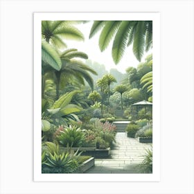 Tropical Garden Art Print