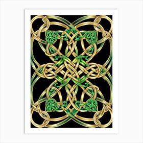 Abstract Celtic Knot 18 Art Print