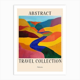 Abstract Travel Collection Poster Pakistan 3 Art Print