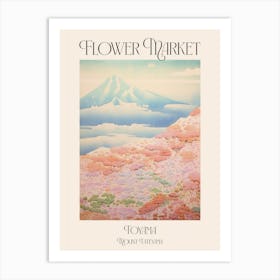 Flower Market Mount Tateyama In Toyama, Japanese Landscape 4 Poster Art Print