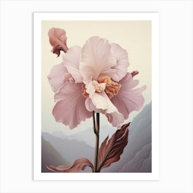 Floral Illustration Orchid 3 Art Print