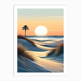 Sunset At The Beach 41 Art Print