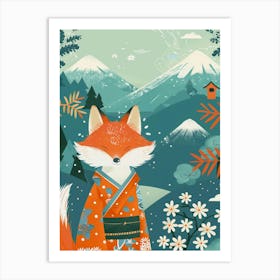 Japanese Fox 4 Art Print