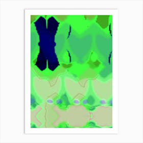 Abstract Green 2 Art Print