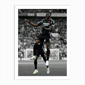 Thomas Partey Of Arsenal Celebrates Art Print