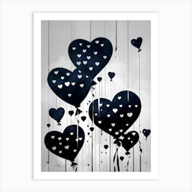 Heart Balloons 2 Art Print