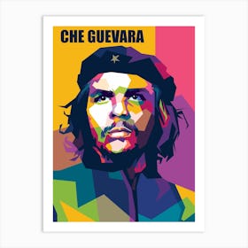 Ernesto Che Guevara Wpap Pop Art Style Art Print