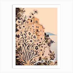 Amalfi Flowers Collage 2 Art Print