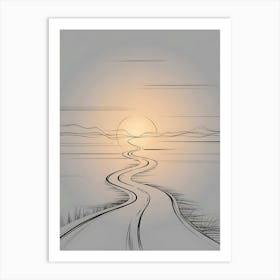 Journey Forward V 01 Art Print