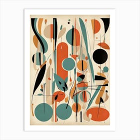 Mid Century Abstract Retros A Art Print 1 Art Print