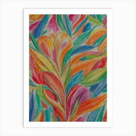 Colorful Leaves 1 Art Print