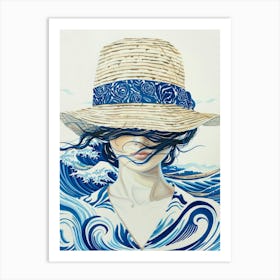 Woman In A Hat 43 Art Print