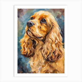 Cocker Spaniel Acrylic Painting 5 Art Print