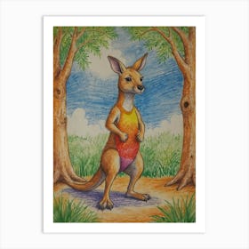 Kangaroo 15 Art Print