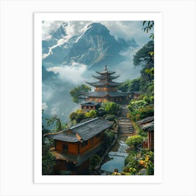 Chinese Pagoda 1 Art Print