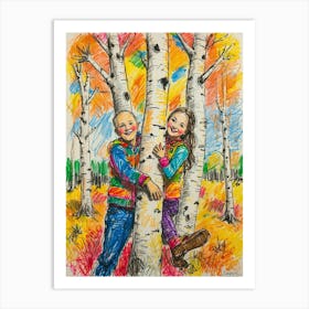 Birch Trees 1 Art Print