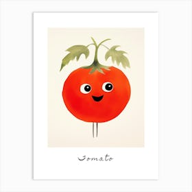 Friendly Kids Tomato 1 Poster Art Print