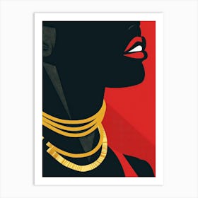 Black Woman Canvas Print Art Print