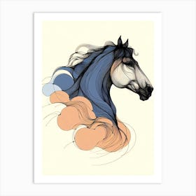 Creative Horse Beauty Illustration Nr 209 Art Print