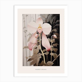 Flower Illustration Monkey Orchid 3 Poster Art Print