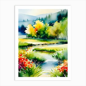 Watercolor Painting 8 Art Print