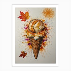 Ice Cream Cone 58 Art Print