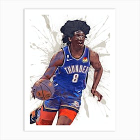 Jalen Williams Oklahoma City Thunder 1 Art Print