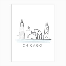 Chicago Sklyline Art Print