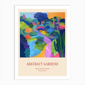Colourful Gardens Naples Botanical Garden Usa 4 Red Poster Art Print