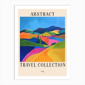 Abstract Travel Collection Poster Italy 5 Art Print