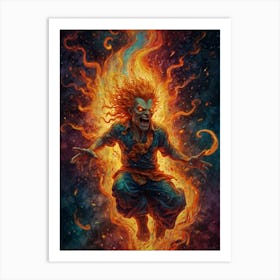 Fire Demon Art Print