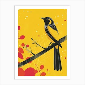 Yellow Magpie 2 Art Print