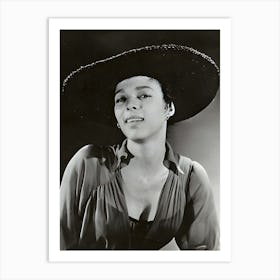 Dorothy Dandridge Wearing Hat Art Print