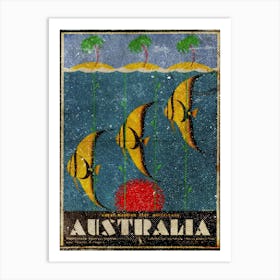 Vintage Travel Poster ― Australia Art Print