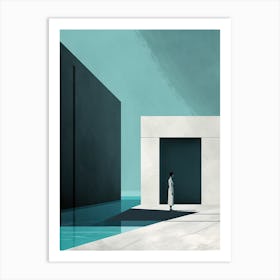 Room With A Door, Minimalism Art Print