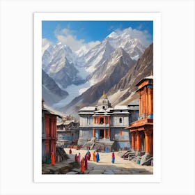 Kheerganga Temple Art Print