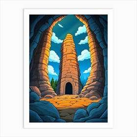 Cave Entrance Art Print