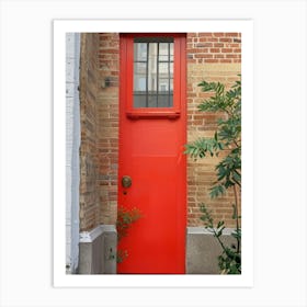 Red Door Art Print