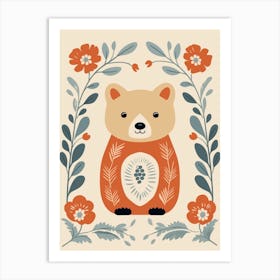 Baby Animal Illustration  Bear 8 Art Print