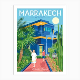 Marrakech Villa Majorelle Morocco Art Print