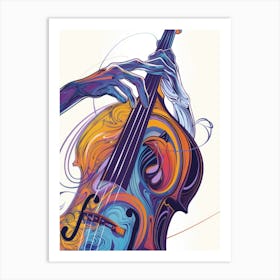 Abstract Of A Cello Art Print